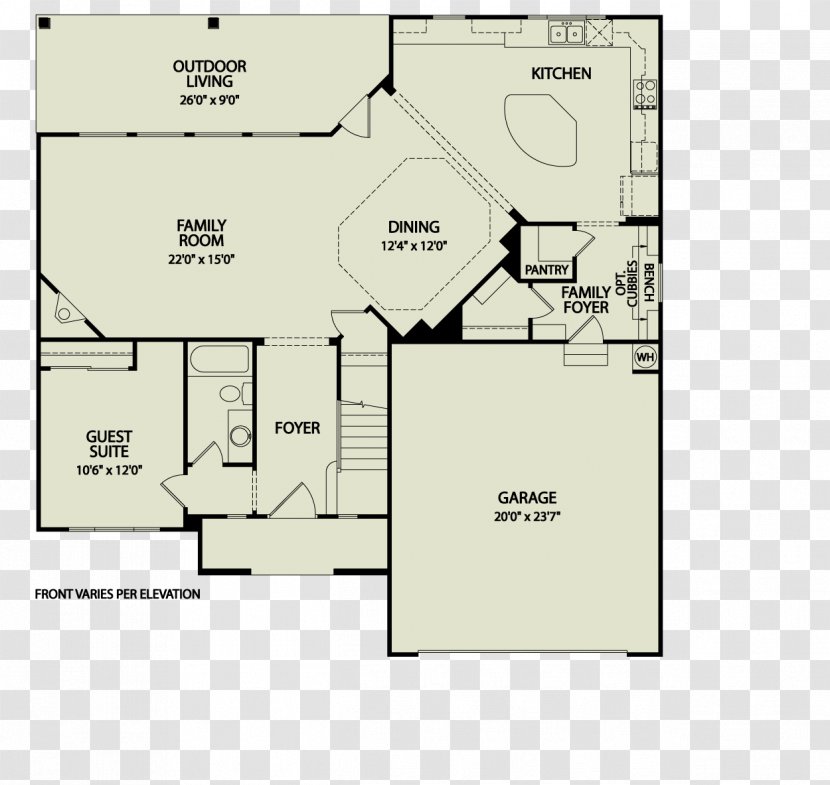 Floor Plan Bonus Room Suite - Bedroom - Real Estate Transparent PNG
