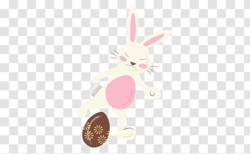 Rabbit Easter Bunny Hare - Cartoon Transparent PNG