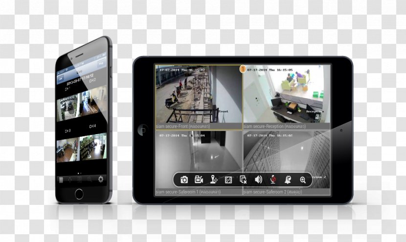 Closed-circuit Television HDcctv Sharp Focus CCTV System Security - Camera - Tablet Phone Transparent PNG