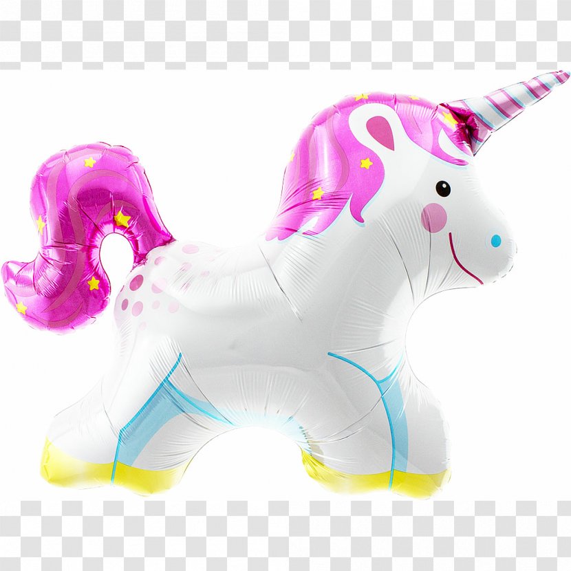 Mylar Balloon Party Birthday Unicorn - Pink Transparent PNG