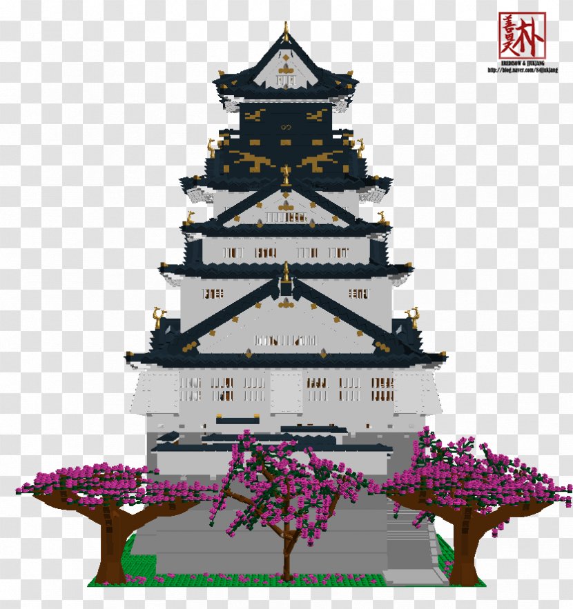 Osaka Castle Azuchi Tenshu LEGO - Prefecture Transparent PNG
