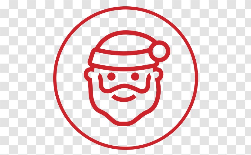 Icon Design Christmas Santa Claus - Facial Expression Transparent PNG