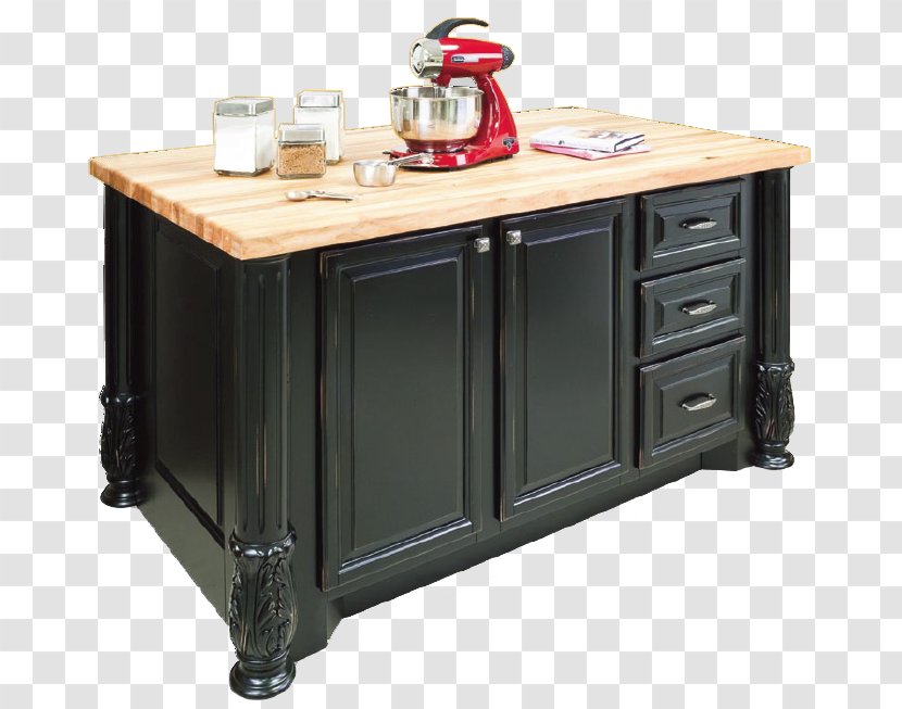 Table Kitchen Cabinet Countertop Butcher Block Transparent PNG