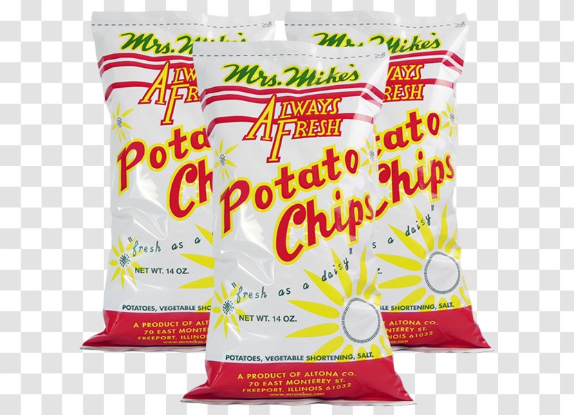 Potato Chip Mrs. Mike Product Bag Transparent PNG
