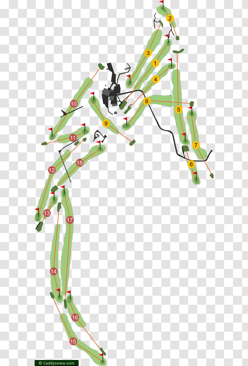 Cairndhu Golf Club Course A2 Road - Art - Ski Poles Transparent PNG