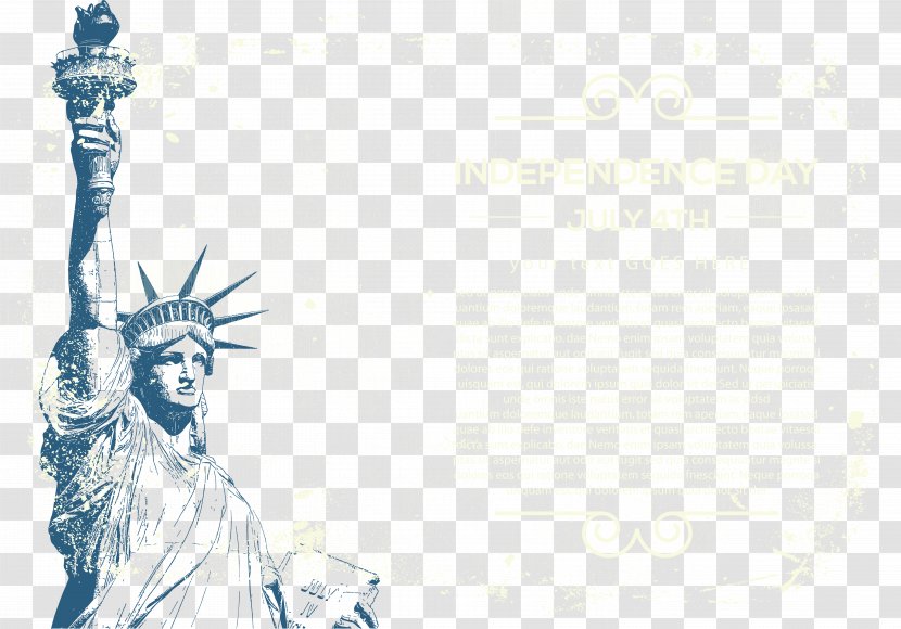 United States Independence Day Illustration - Drawing - Statue Of Liberty Transparent PNG
