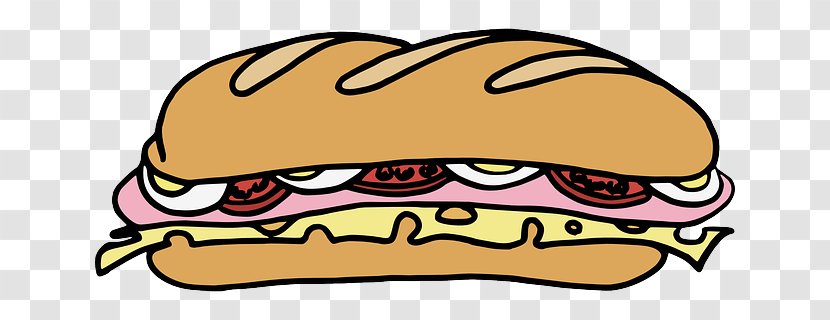 Submarine Sandwich Fast Food Breakfast Cheesesteak Clip Art Transparent PNG