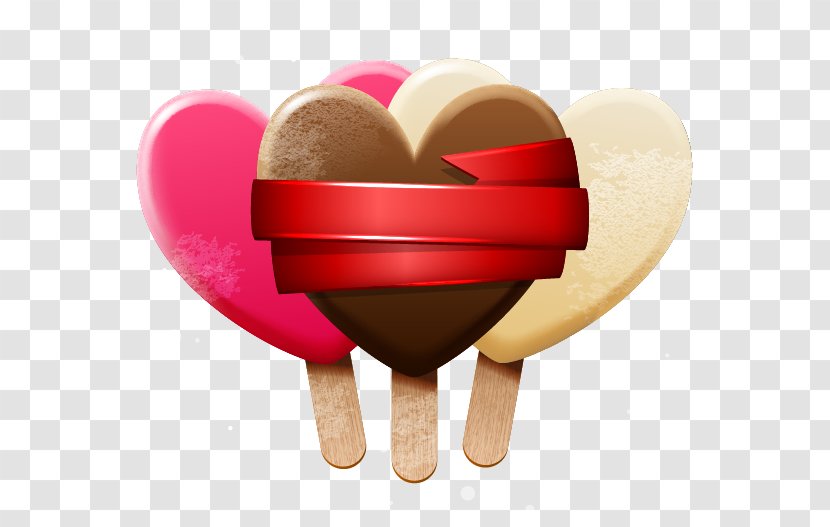 Ice Cream Cone Gelato Pop - Heart-shaped Transparent PNG