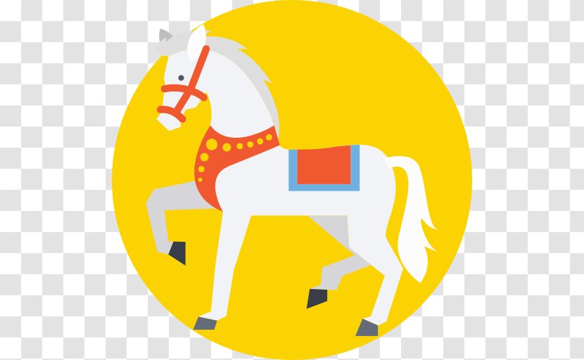 Horse Canto De La Playa Clip Art - Yellow Transparent PNG