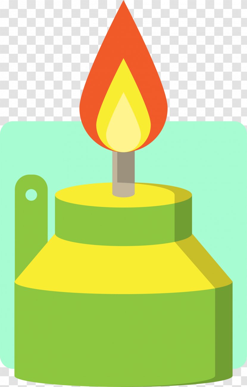 Candle Drawing Cartoon - Yellow - Green Transparent PNG
