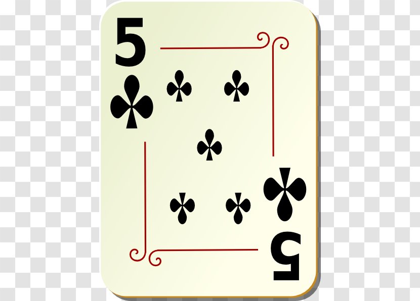 Playing Card Suit Hearts Clip Art - Flower - Plum 5 Transparent PNG