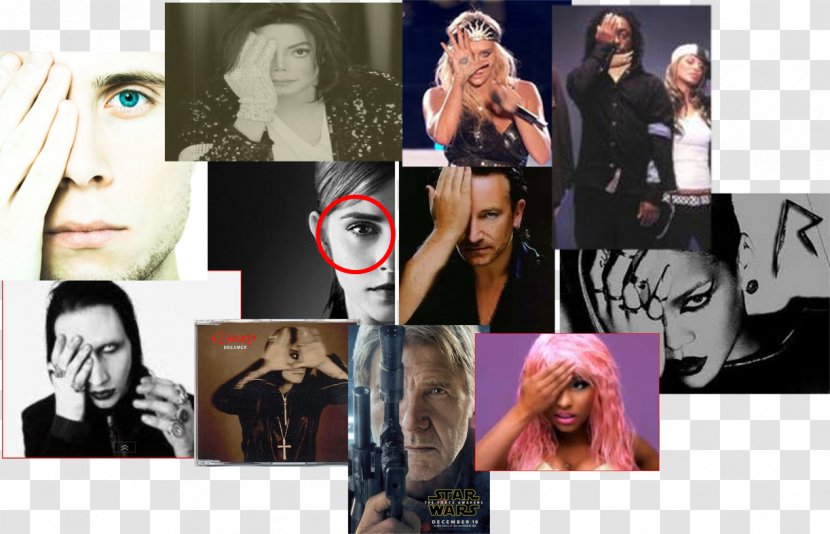 Alan Rickman Politics Illuminati Collage Photomontage - Emma Stone Transparent PNG