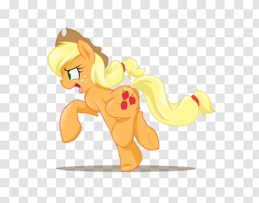 Applejack Pony Horse DeviantArt Running - My Little Friendship Is Magic - Fictional Character Transparent PNG
