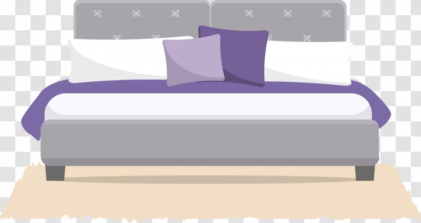 Bed Frame Furniture Design Mattress - Cartoon Transparent PNG