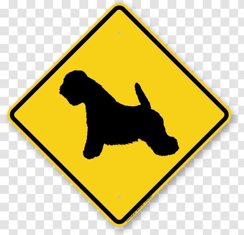 Traffic Sign Warning Level Crossing Road - Dog Transparent PNG
