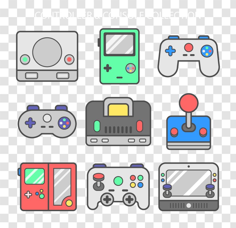 Joystick Game Controller Video Download Icon - Computer - Vector Gamepad Transparent PNG