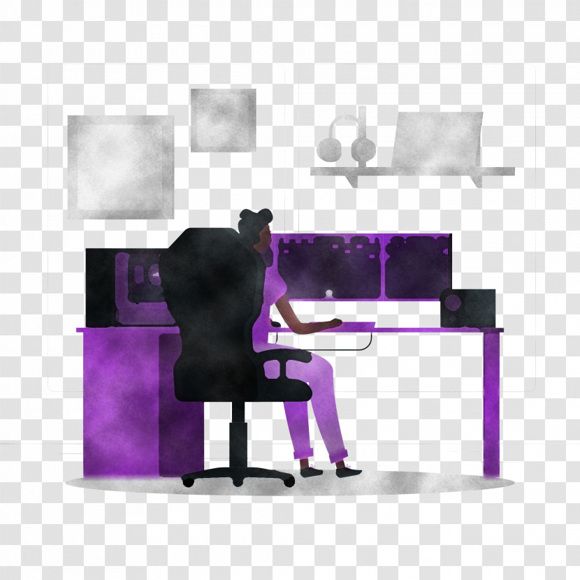 Chair Desk Sitting Rectangle Angle Transparent PNG