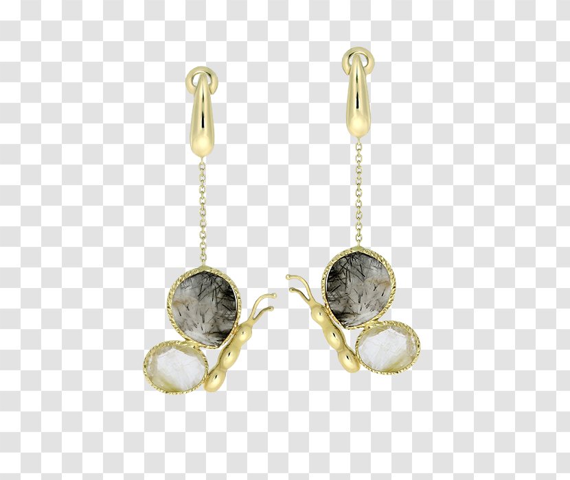 Earring Silver Gemstone Jewellery Gold - Cubic Zirconia Transparent PNG