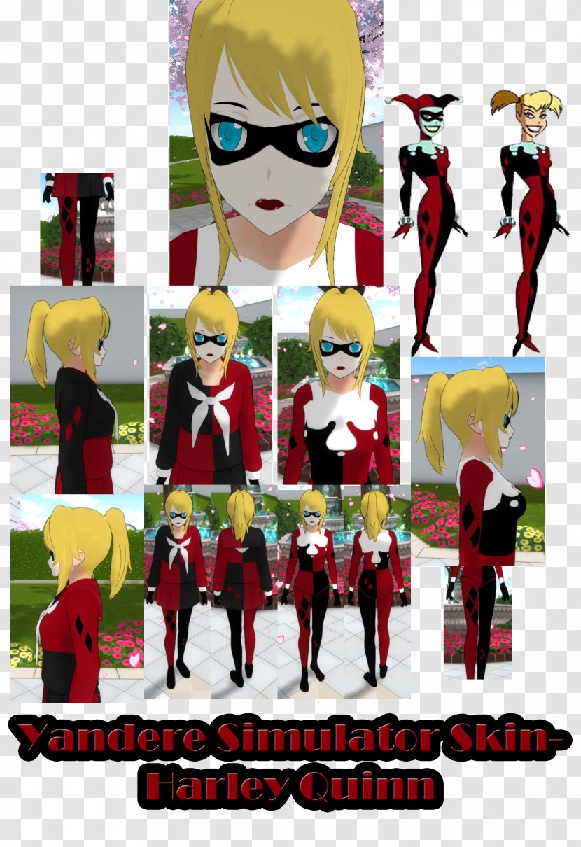 Yandere Simulator Harley Quinn Batman: Arkham Knight Character Transparent PNG