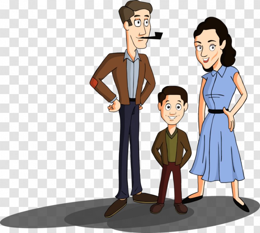 Nuclear Family Drawing - Gentleman - A Picture Of Transparent PNG