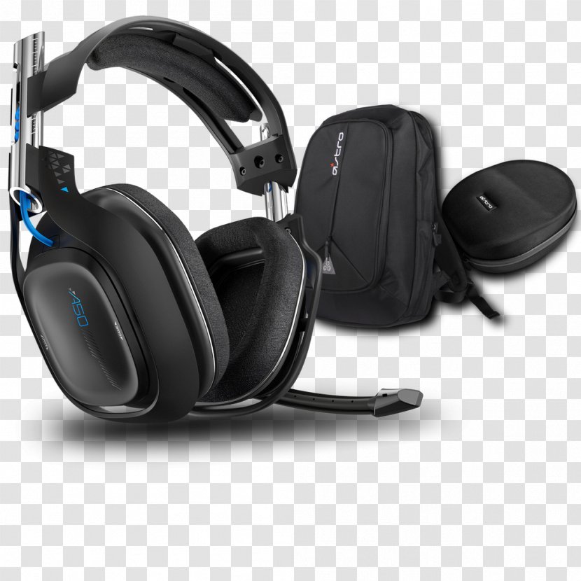 ASTRO Gaming A50 Headset Headphones Black Wireless Transparent PNG