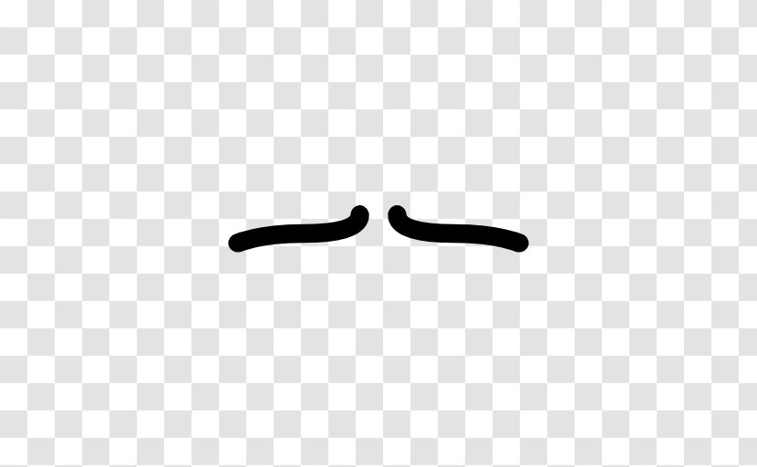 Pencil Moustache Font - Black - Mustache Transparent PNG