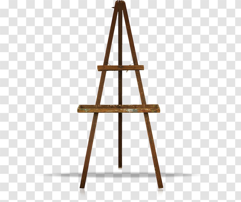 Easel Painting Canvas Work Of Art - Furniture Transparent PNG
