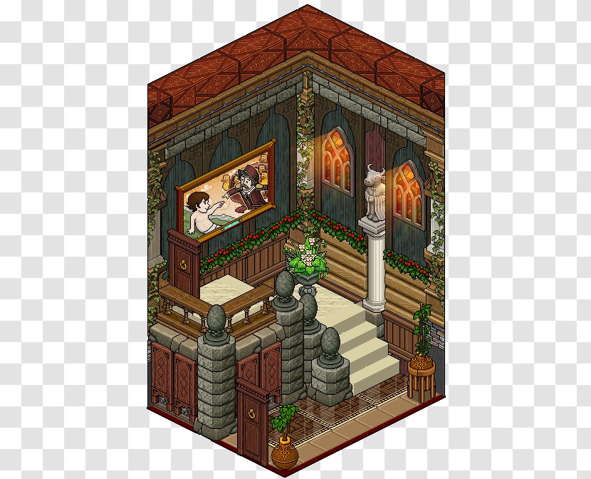 Habbo House Mansion Game DeviantArt - Pixel Art - Houses Transparent PNG