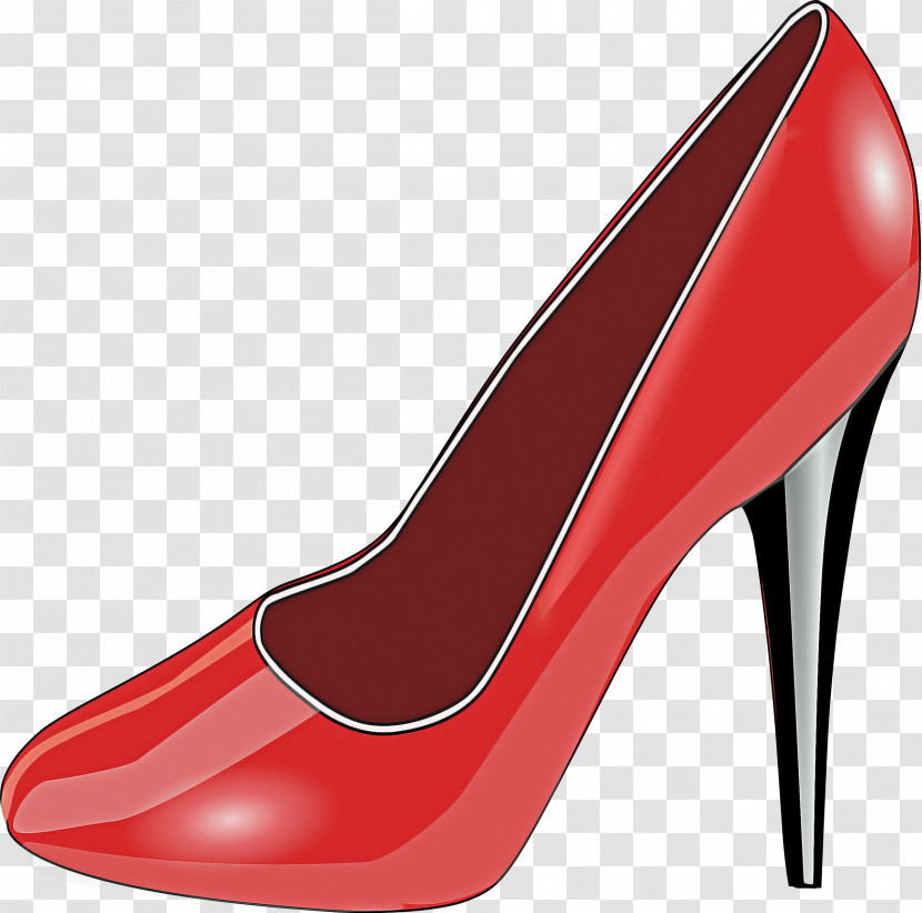 Footwear High Heels Red Basic Pump Court Shoe Transparent PNG