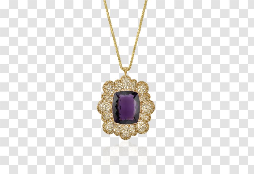 Charms & Pendants Necklace Jewellery Diamond Locket - Amethyst Transparent PNG