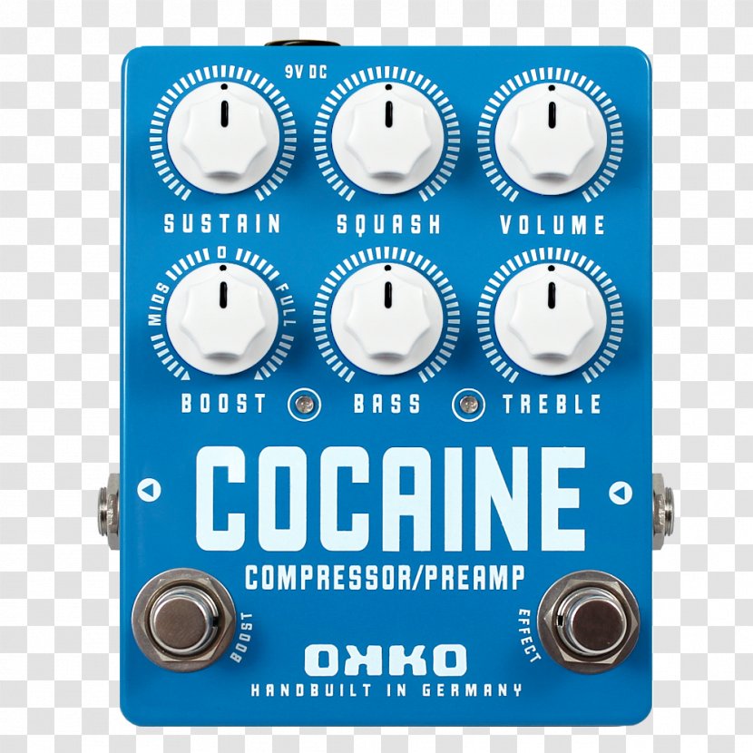 Effects Processors & Pedals Dynamic Range Compression Cocaine Preamplifier Guitar - Hardware Transparent PNG
