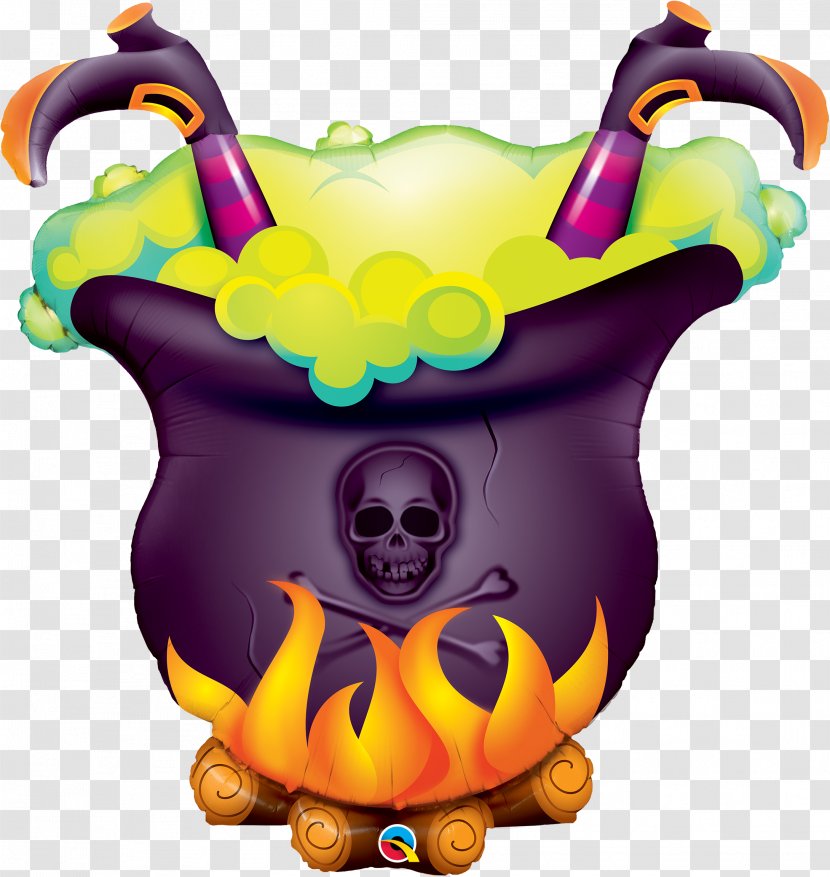 Halloween Cartoon Background - Gift - Teapot Cauldron Transparent PNG