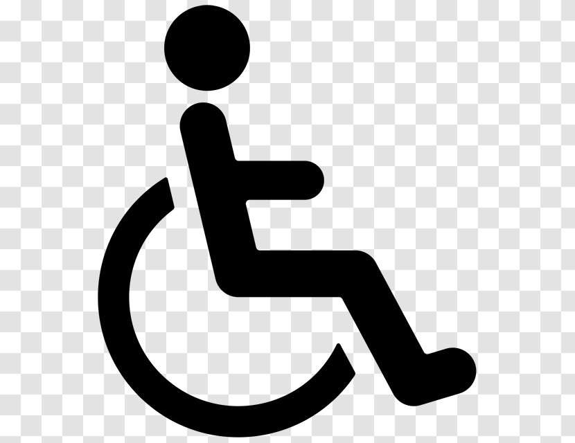 Disability Disabled Parking Permit International Symbol Of Access Wheelchair Sign - Silhouette Transparent PNG