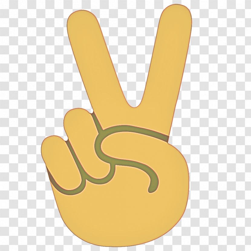 Peace Emoji - Sign Language - Safety Glove Transparent PNG