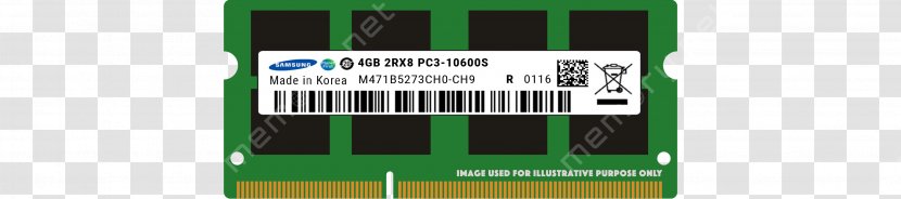 Hewlett-Packard Dell DDR3 SDRAM SO-DIMM Memory Module - Text Transparent PNG