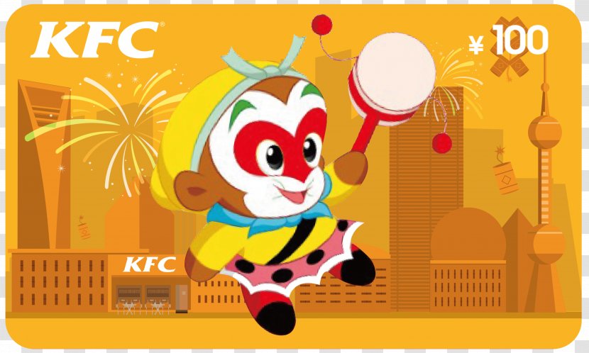 KFC Fried Chicken Breakfast Taobao Gift - Recreation - Card Bouquet Transparent PNG