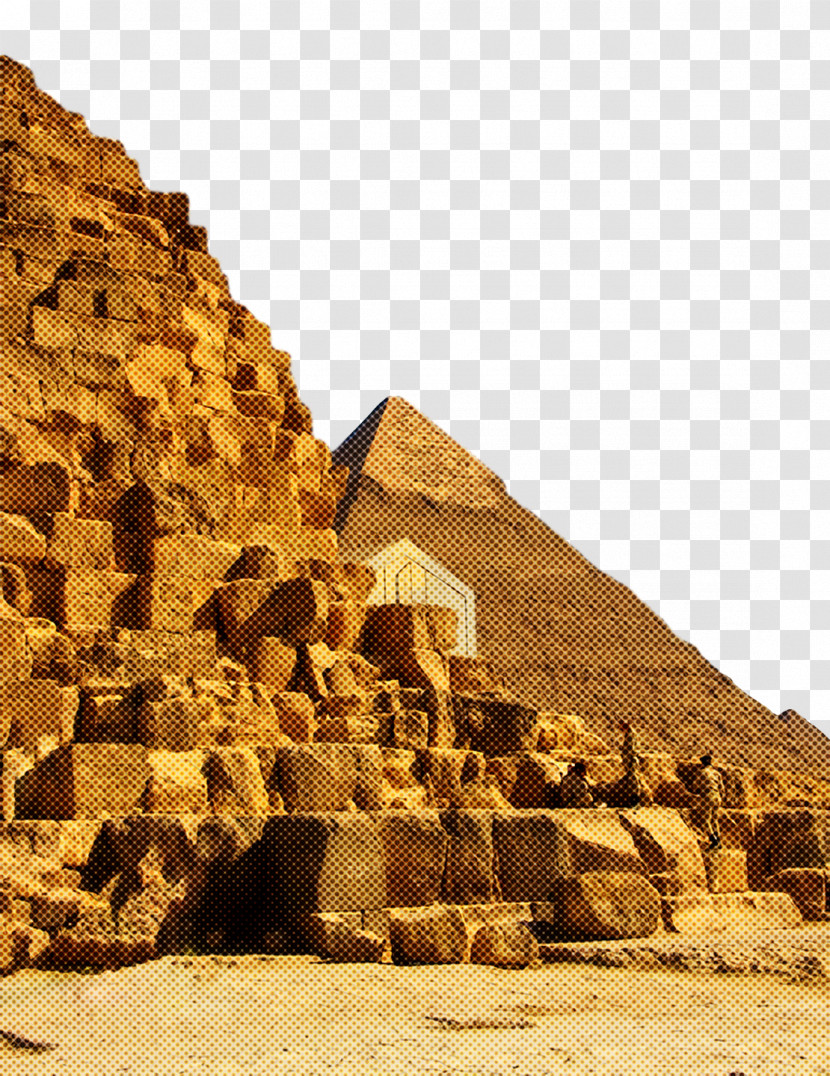 Pyramid Giza Egyptian Pyramids New7wonders Of The World Ancient History Transparent PNG