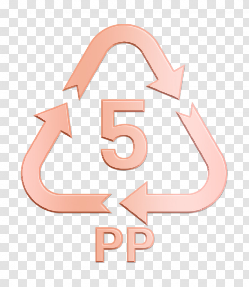 5 PP Icon Plastic Icon Arrows Icon Transparent PNG