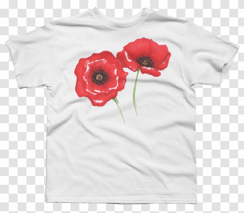 T-shirt Sleeve Neckline Poppy Amazon.com Transparent PNG