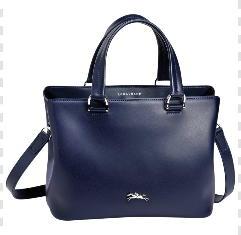 Handbag Longchamp Navy Blue - Leather - Bag Transparent PNG