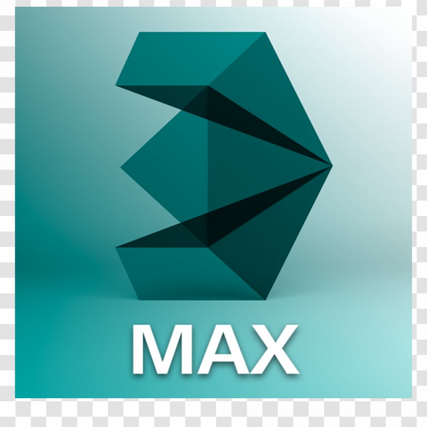 Logo Autodesk 3ds Max 3D Computer Graphics AutoCAD .3ds - Threedimensional Space - Turquoise Transparent PNG