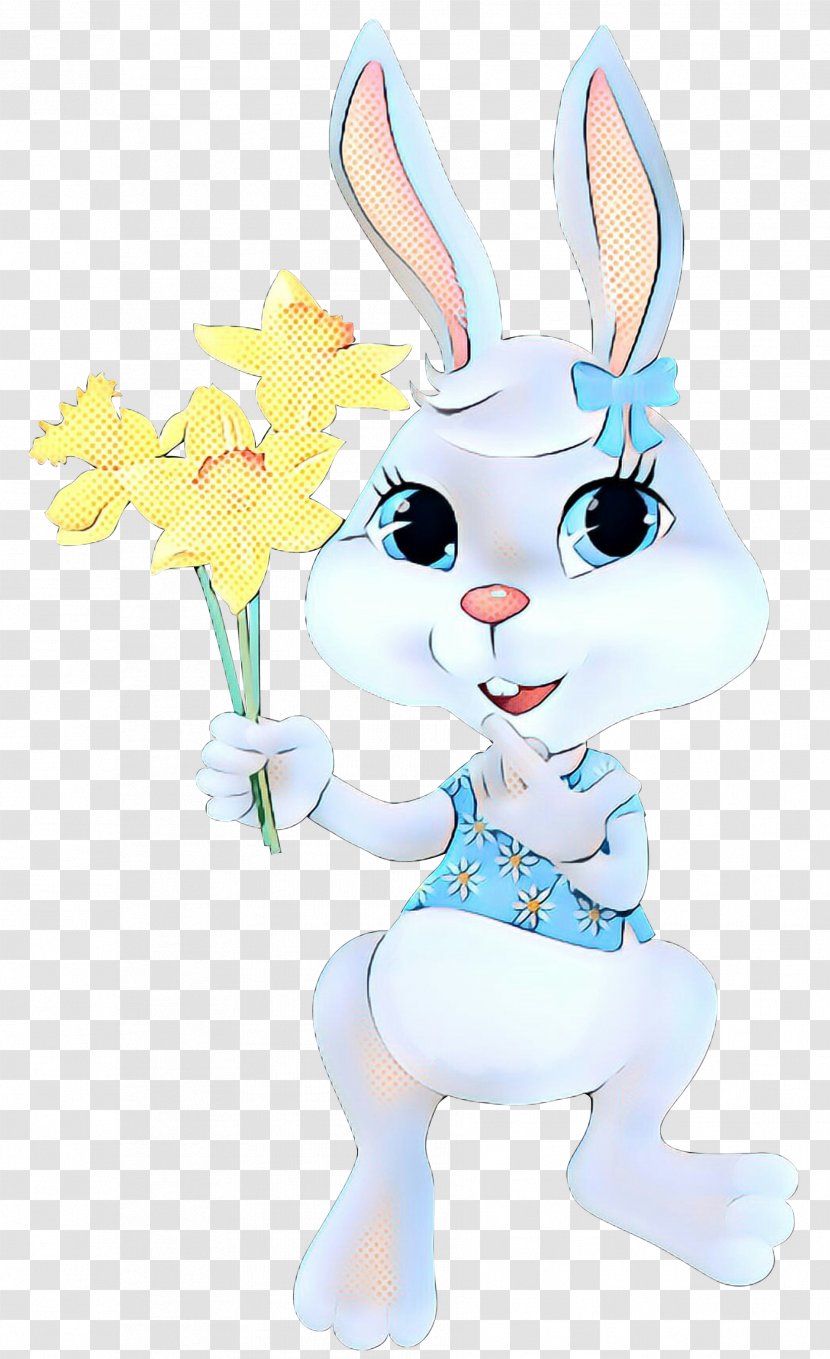 Easter Bunny Hare Illustration Cartoon - Rabbit Transparent PNG