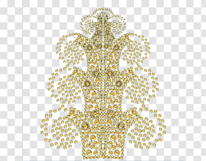 Visual Arts Symmetry Animal Body Piercing Jewellery Pattern - Gold Diamond Transparent PNG