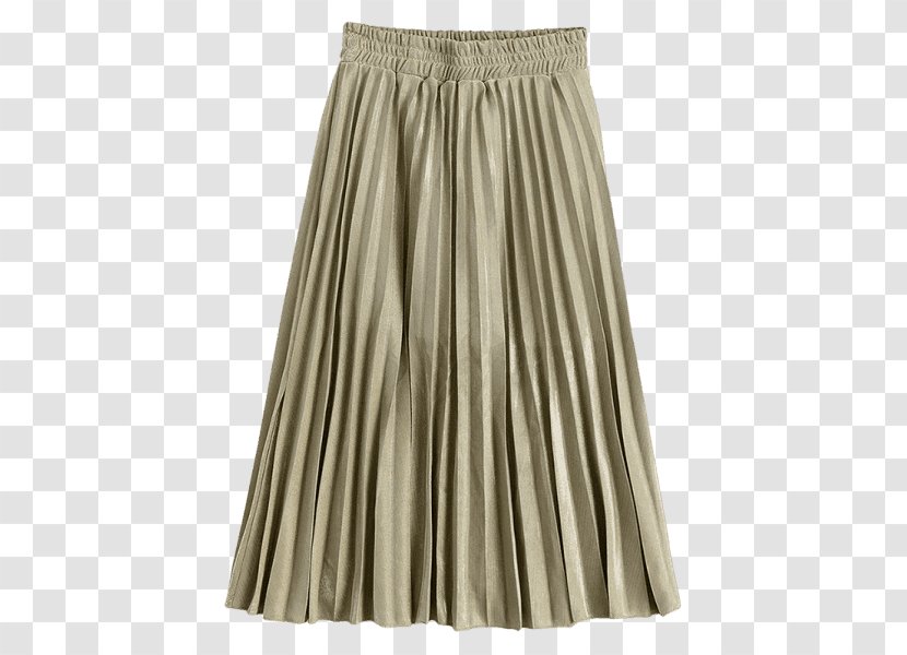 Pleat T-shirt Skirt Metallic Color A-line - Chiffon - And Pleated Transparent PNG