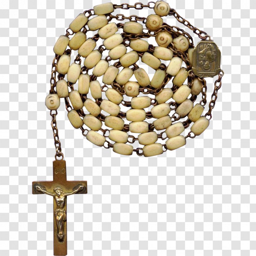 Rosary Bead - Praying Hands With Beads Transparent PNG