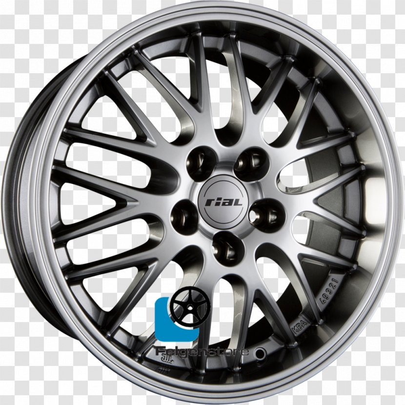 Alloy Wheel Car Rim Hubcap Spoke - Automotive Design Transparent PNG