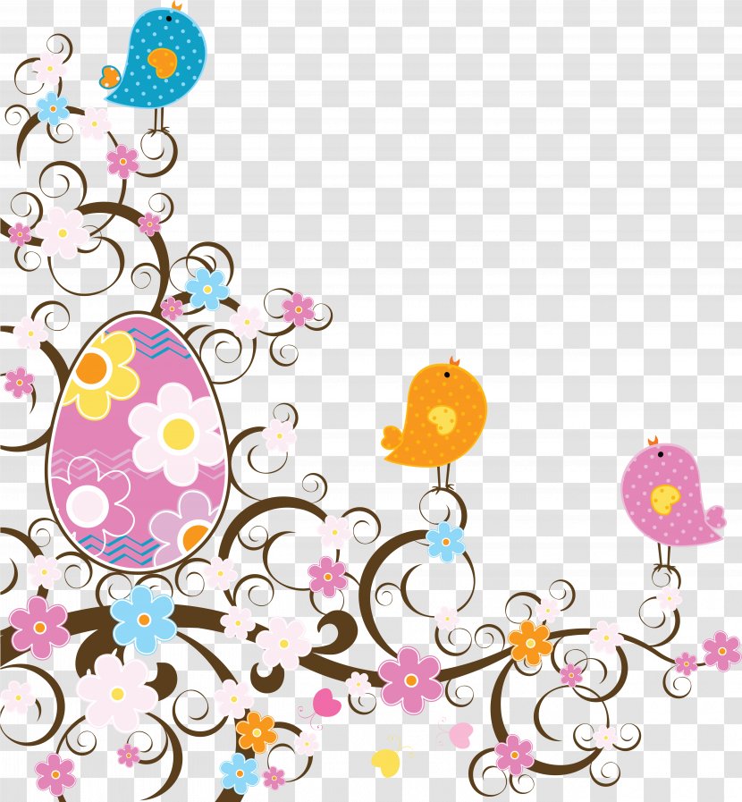 Easter Bunny Egg Clip Art - Lily - Cartoon Bird Transparent PNG