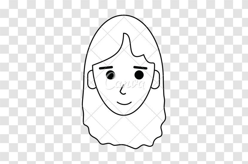 Drawing Black And White Line Art Facial Expression - Cartoon - Happy Women's Day Transparent PNG