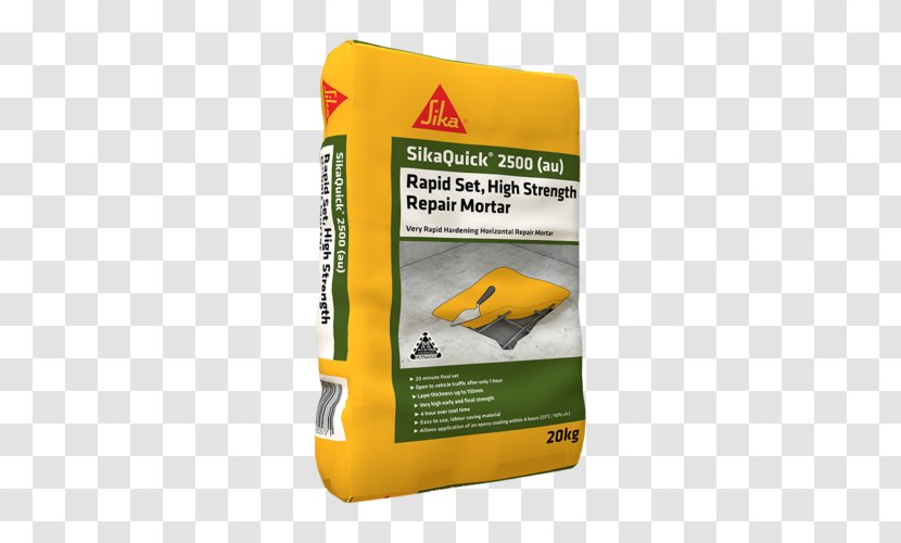 Grout Sika AG Mortar Cement Concrete - Adhesive - Quick Repair Transparent PNG