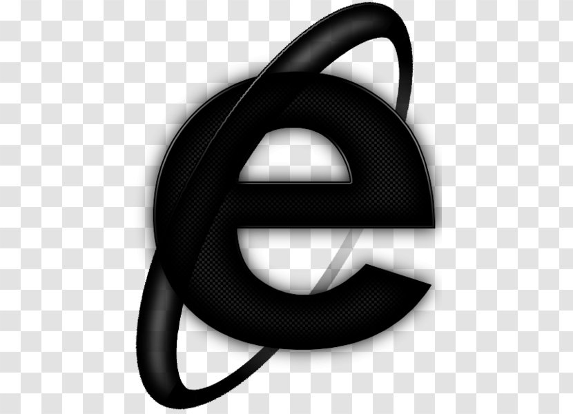Internet Explorer Dark Web - 9 - Black Icon Transparent PNG